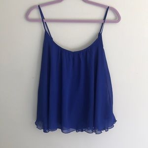 Express Size Small Blue Loose Fit Blouse